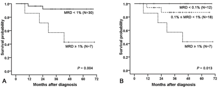 Prognostic significance of minimal residual disease detected by a ...